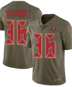 Nike Tampa Bay Buccaneers #36 M.J. Stewart Olive Stitched NFL Limited 2017 Salute To Service Jersey