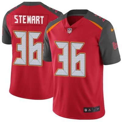 Nike Tampa Bay Buccaneers #36 M.J. Stewart Red Team Color Stitched NFL Vapor Untouchable Limited Jersey