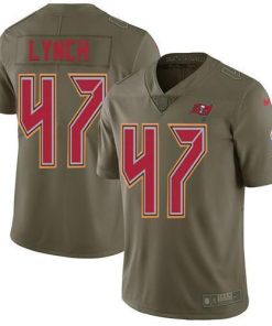 Nike Tampa Bay Buccaneers #47 John Lynch Olive Stitched NFL Limited 2017 Salute To Service Jersey