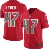 Nike Tampa Bay Buccaneers #47 John Lynch Red Stitched NFL Limited Rush Jersey