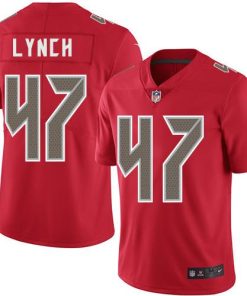 Nike Tampa Bay Buccaneers #47 John Lynch Red Stitched NFL Limited Rush Jersey