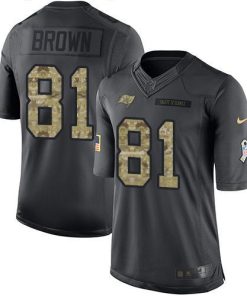 Nike Tampa Bay Buccaneers #81 Antonio Brown Black Stitched NFL Limited 2016 Salute to Service Jersey