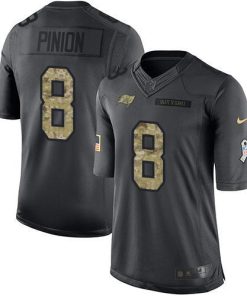 Nike Tampa Bay Buccaneers #8 Bradley Pinion Black Stitched NFL Limited 2016 Salute to Service Jersey