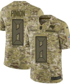 Nike Tampa Bay Buccaneers #8 Bradley Pinion Camo Stitched NFL Limited 2018 Salute To Service Jersey