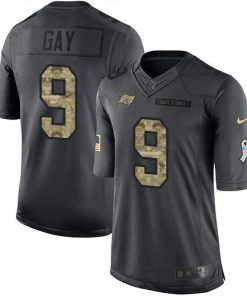 Nike Tampa Bay Buccaneers #9 Matt Gay Black Stitched NFL Limited 2016 Salute to Service Jersey