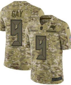 Nike Tampa Bay Buccaneers #9 Matt Gay Camo Stitched NFL Limited 2018 Salute To Service Jersey