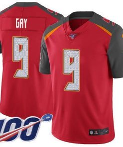 Nike Tampa Bay Buccaneers #9 Matt Gay Red Team Color Stitched NFL 100th Season Vapor Untouchable Limited Jersey