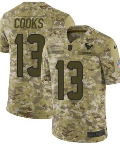Nike Texans #13 Brandin Cooks Camo Stitched NFL Limited 2018 Salute To Service Jersey