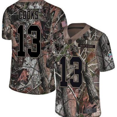Nike Texans #13 Brandin Cooks Camo Stitched NFL Limited Rush Realtree Jersey
