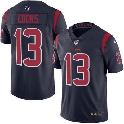 Nike Texans #13 Brandin Cooks Navy Blue Stitched NFL Limited Rush Jersey