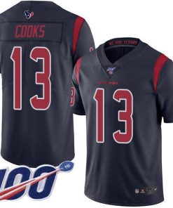Nike Texans #13 Brandin Cooks Navy Blue Stitched NFL Limited Rush 100th Season Jersey