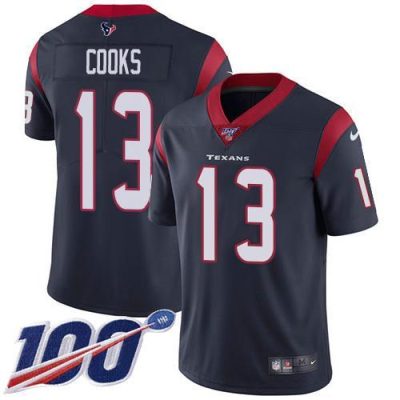 Nike Texans #13 Brandin Cooks Navy Blue Team Color Stitched NFL 100th Season Vapor Untouchable Limited Jersey