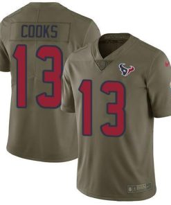 Nike Texans #13 Brandin Cooks Olive Stitched NFL Limited 2017 Salute To Service Jersey
