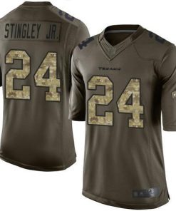 Nike Texans #24 Derek Stingley Jr. Green Stitched NFL Limited 2015 Salute To Service Jersey