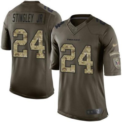 Nike Texans #24 Derek Stingley Jr. Green Stitched NFL Limited 2015 Salute To Service Jersey