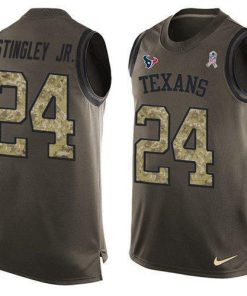 Nike Texans #24 Derek Stingley Jr. Green Stitched NFL Limited Salute To Service Tank Top Jersey