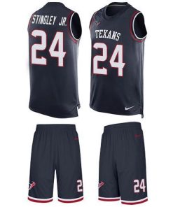 Nike Texans #24 Derek Stingley Jr. Navy Blue Team Color Stitched NFL Limited Tank Top Suit Jersey