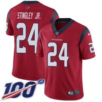 Nike Texans #24 Derek Stingley Jr. Red Alternate Stitched NFL 100th Season Vapor Untouchable Limited Jersey