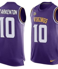 Nike Vikings #10 Fran Tarkenton Purple Team Color Stitched NFL Limited Tank Top Jersey