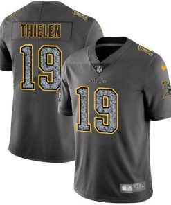 Nike Vikings #19 Adam Thielen Gray Static Stitched NFL Vapor Untouchable Limited Jersey