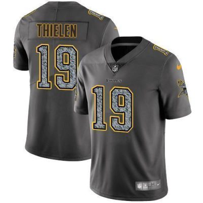 Nike Vikings #19 Adam Thielen Gray Static Stitched NFL Vapor Untouchable Limited Jersey