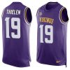 Nike Vikings #19 Adam Thielen Purple Team Color Stitched NFL Limited Tank Top Jersey