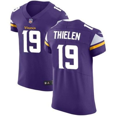 Nike Vikings #19 Adam Thielen Purple Team Color Stitched NFL Vapor Untouchable Elite Jersey