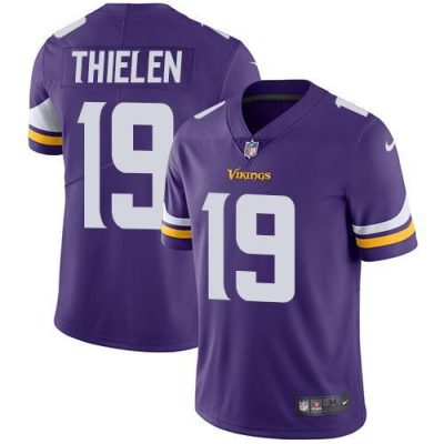 Nike Vikings #19 Adam Thielen Purple Team Color Stitched NFL Vapor Untouchable Limited Jersey