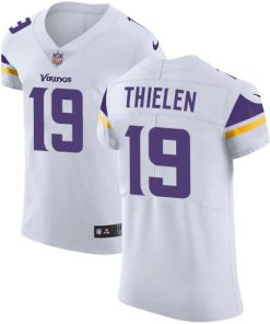 Nike Vikings #19 Adam Thielen White Stitched NFL Vapor Untouchable Elite Jersey