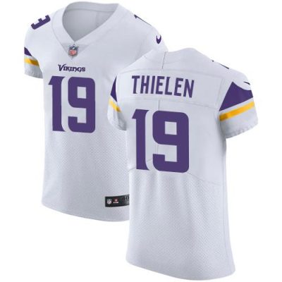 Nike Vikings #19 Adam Thielen White Stitched NFL Vapor Untouchable Elite Jersey