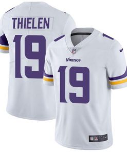 Nike Vikings #19 Adam Thielen White Stitched NFL Vapor Untouchable Limited Jersey