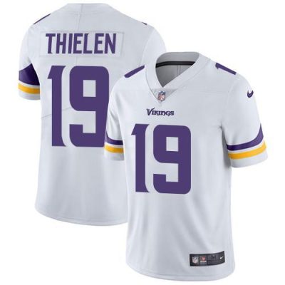 Nike Vikings #19 Adam Thielen White Stitched NFL Vapor Untouchable Limited Jersey