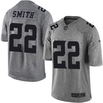 Nike Vikings #22 Harrison Smith Gray Stitched NFL Limited Gridiron Gray Jersey
