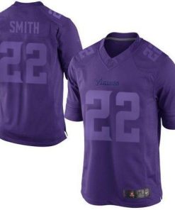 Nike Vikings #22 Harrison Smith Purple Stitched NFL Drenched Limited Jersey