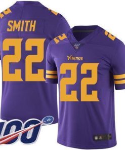 Nike Vikings #22 Harrison Smith Purple Stitched NFL Limited Rush 100th Season Jersey