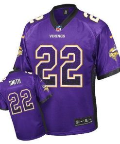Nike Vikings #22 Harrison Smith Purple Team Color Stitched NFL Elite Drift Fashion Jersey
