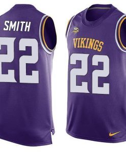 Nike Vikings #22 Harrison Smith Purple Team Color Stitched NFL Limited Tank Top Jersey