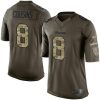 Nike Vikings #8 Kirk Cousins Green Stitched NFL Limited 2015 Salute To Service Jersey