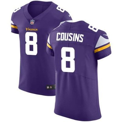 Nike Vikings #8 Kirk Cousins Purple Team Color Stitched NFL Vapor Untouchable Elite Jersey