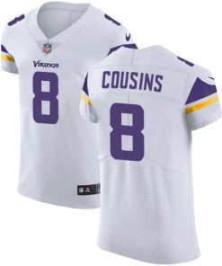 Nike Vikings #8 Kirk Cousins White Stitched NFL Vapor Untouchable Elite Jersey