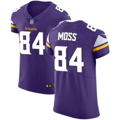 Nike Vikings #84 Randy Moss Purple Team Color Stitched NFL Vapor Untouchable Elite Jersey