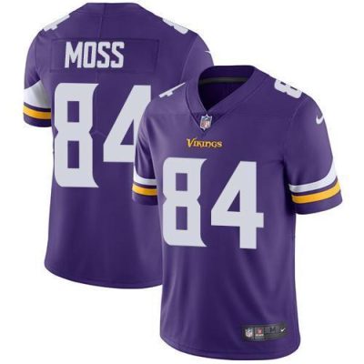 Nike Vikings #84 Randy Moss Purple Team Color Stitched NFL Vapor Untouchable Limited Jersey