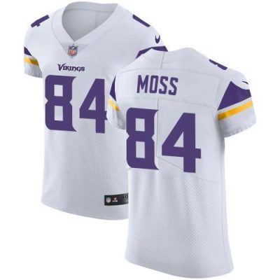 Nike Vikings #84 Randy Moss White Stitched NFL Vapor Untouchable Elite Jersey