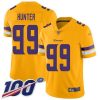 Nike Vikings #99 Danielle Hunter Gold Stitched NFL Limited Inverted Legend 100th Season Jersey