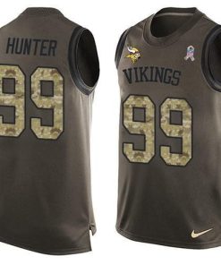 Nike Vikings #99 Danielle Hunter Green Stitched NFL Limited Salute To Service Tank Top Jersey