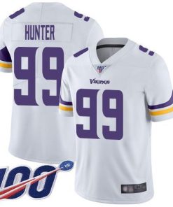 Nike Vikings #99 Danielle Hunter White Stitched NFL 100th Season Vapor Limited Jersey