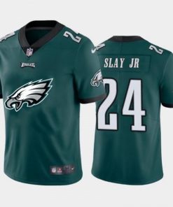 Philadelphia Philadelphia Eagles #24 Jordan Howard Green Nike Big Team Logo Vapor Limited NFL Jersey