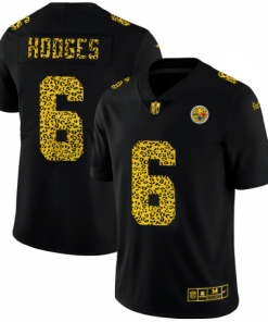 Pittsburgh Pittsburgh Steelers #6 Devlin Hodges Nike Leopard Print Fashion Vapor Limited NFL Jersey Black