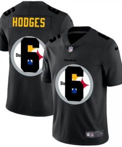 Pittsburgh Pittsburgh Steelers #6 Devlin Hodges Nike Team Logo Dual Overlap Limited NFL Jersey Black