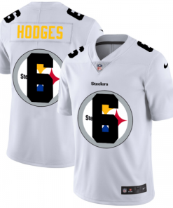 Pittsburgh Pittsburgh Steelers #6 Devlin Hodges White Nike Team Logo Dual Overlap Limited NFL Jersey